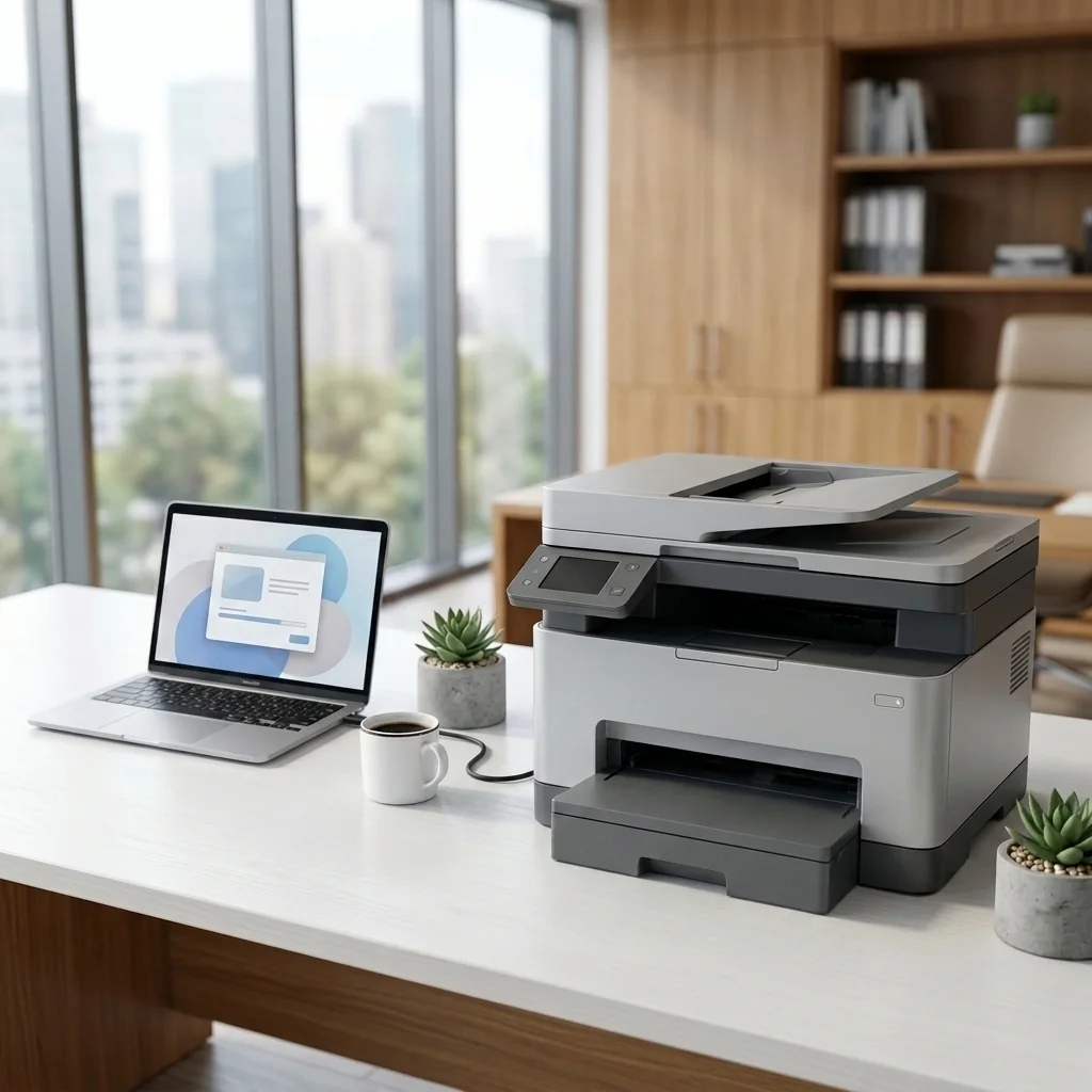 USB printer connection to a laptop