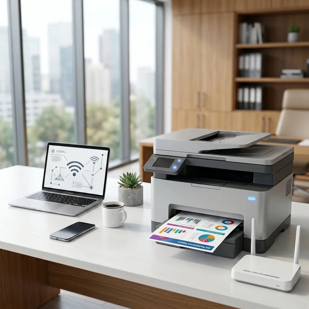 Wireless router and printer connection