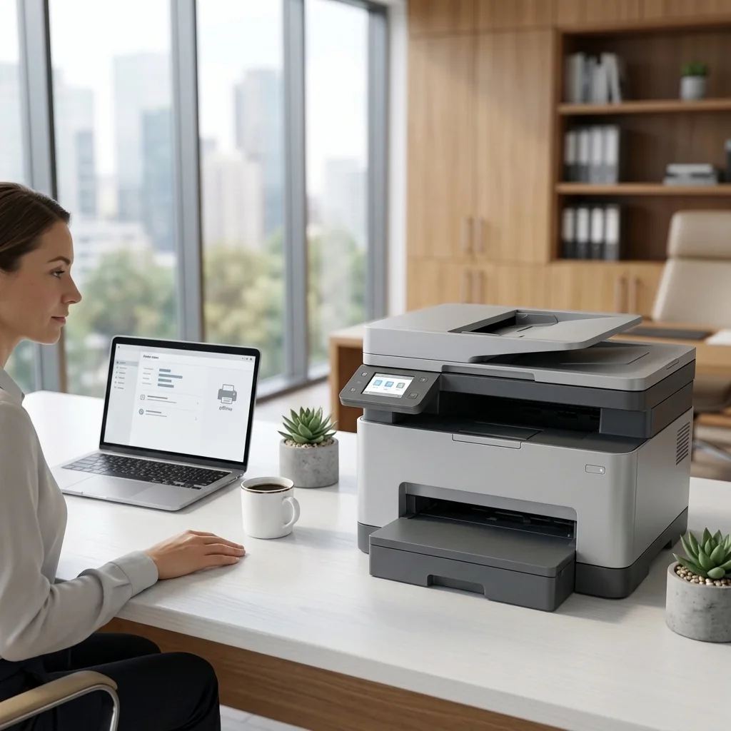 Printer offline troubleshooting scene