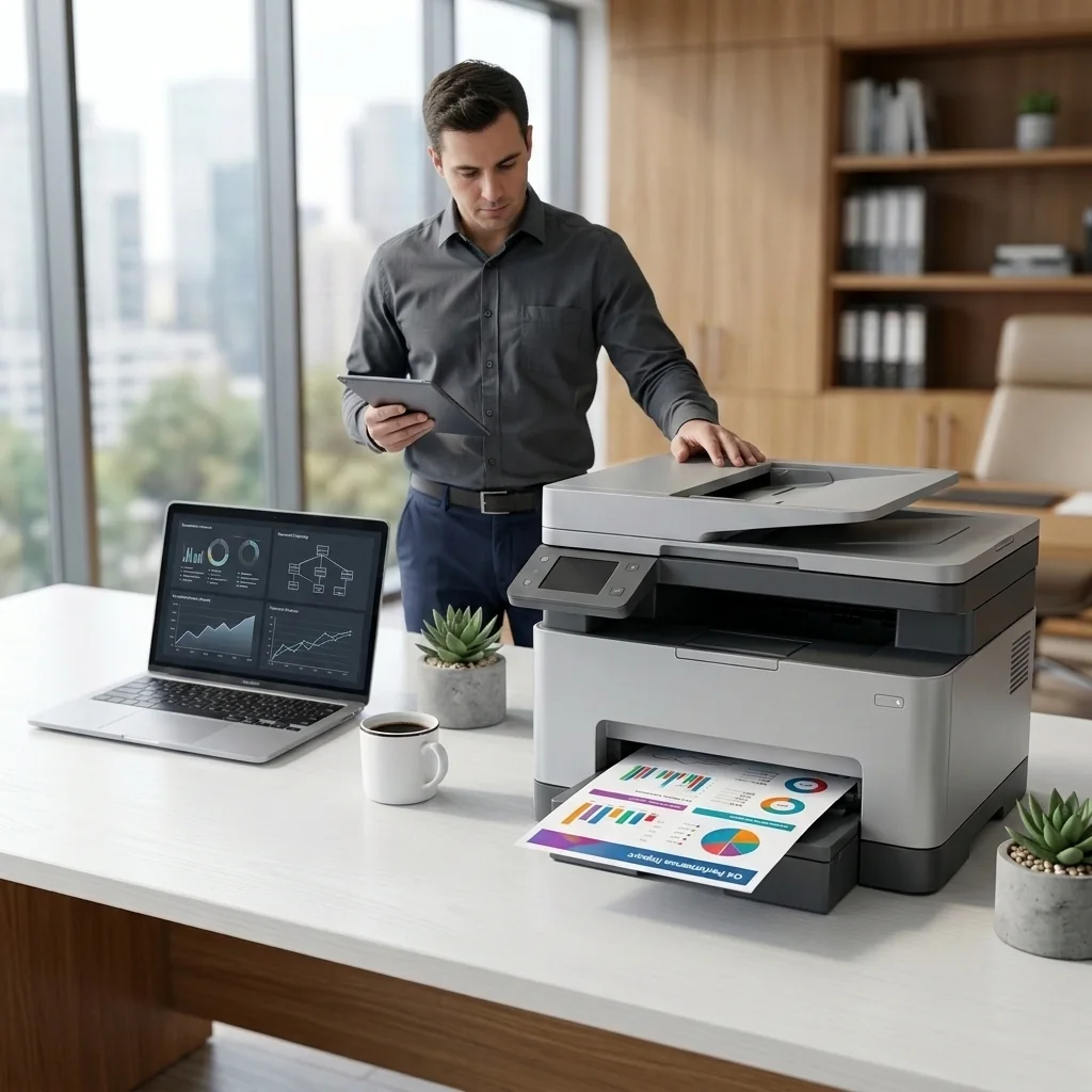 Professional inspection of a printer