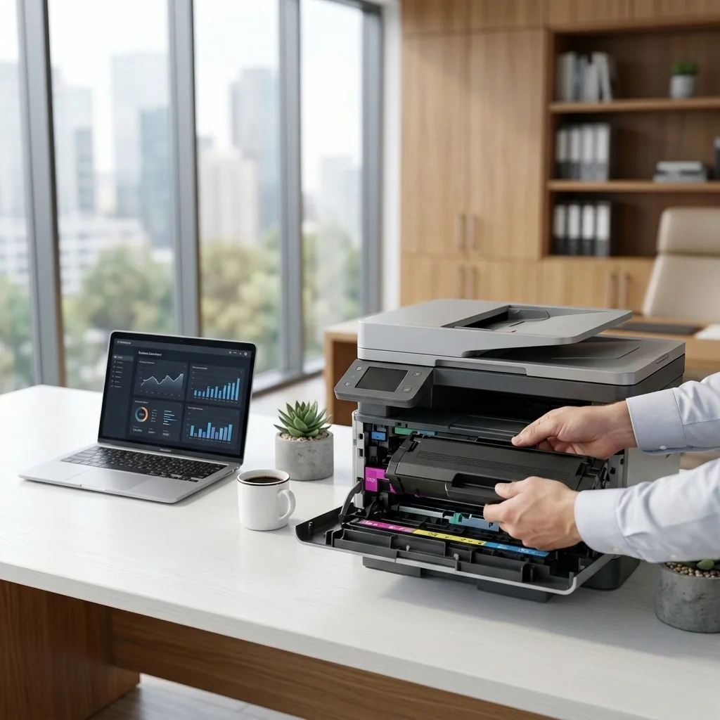 Installing a toner cartridge