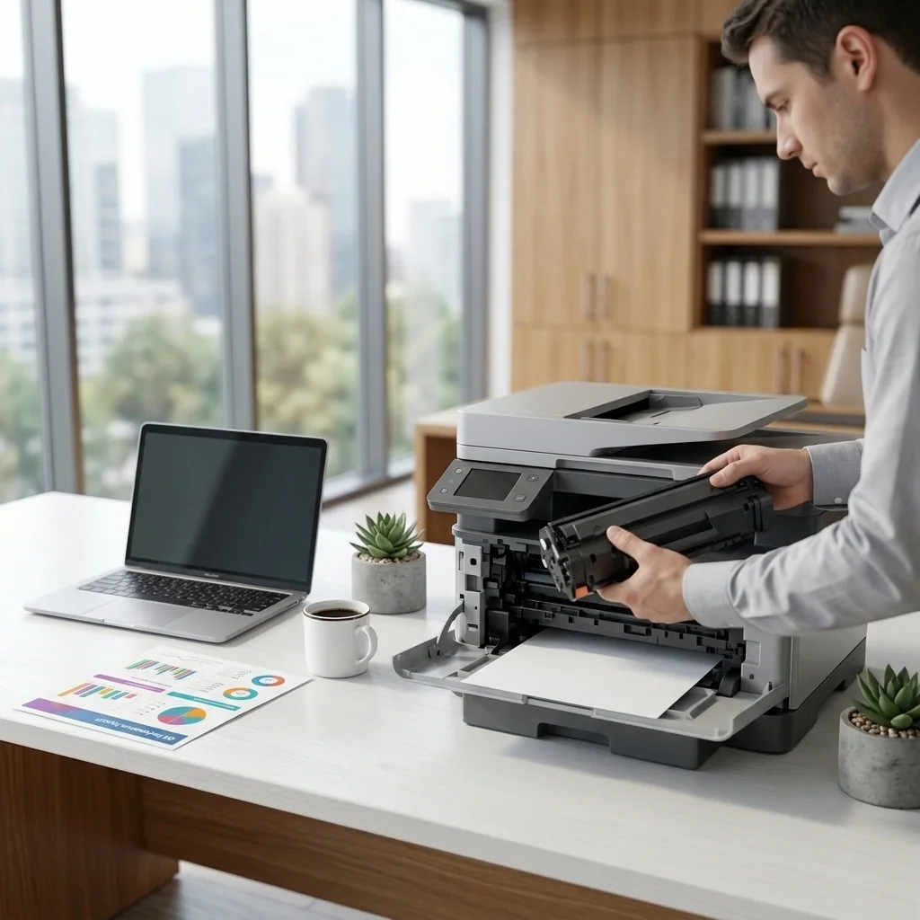 Preparing a toner cartridge for installation